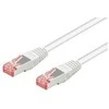 Goobay 1,5 m CAT 6 pataisų kabelis, S/FTP (PiMF), baltas