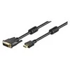 „Goobay“ | DVI-D/HDMI kabelis, padengtas auksu | DVI-D kištukas „Single-Link“ (18+1 kontaktų) | HDMI kištukas (A tipo) | HDMI į DVI-D | 1,5 m