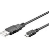 MicroUSB B-A laidas 2.0 Hi-Speed ​​​​Goobay juodas - 0.6m