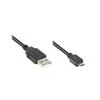 USB laidas „Good Connections“ USB-A - microUSB 1,8 m Juodas (93181)