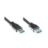 Good Connections Kabelis USB Alcasa USB-A - USB-A 1 m Juodas (2711-S01)