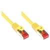 Good Connections Geri ryšiai RNS Komutacinis kabelis su Rastnasenschutz, kat. 6, S/FTP, PiMF, PVC, 250 MHz, geltona, 7,5 m, geros jungtys (8060-075Y)