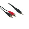 Good Connections Geros jungtys RCA laidai 1.5m kištukas - jack kištukas stereo juodas