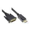 GoodConnections Good Connections Anschlusskabel 1m DisplayPort zu DVI-D juodas