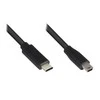 GoodConnections Good Connections Anschlusskabel 0,15m USB 2.0 USB-C zu USB 2.0 Mini-B juodas
