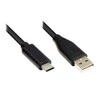 Good Connections Kabelis USB Alcasa USB-A - USB-C 0.5 m Juodas (GC-M0116)