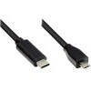 GoodConnections Geros jungtys, 2 m ilgio USB 2.0 USB-C į USB 2.0 Micro B kabelis