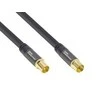 GoodConnections Good Connections Antennenkabel SmartFLEX 1m IEC St. zu Koax Bu. >120dB juodas