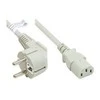 Alcasa Good Connections Netzkabel Schutzkontakt an C13 (gerade), grau, 1,8 m