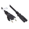 Good Connections Geros jungtys P0370-S015 - 1,5 m - Maitinimo kištukas C tipas - C7 jungtis - H03VVH2-F - 250 V - Juodas