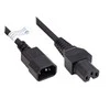 GoodConnections Geros jungtys P1450-S030 - 3 m - C14 jungtis - C15 jungtis - H05V2V2-F - 250 V - Juodas