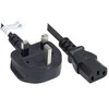GoodConnections Geros jungtys Netzkabel UK Typ G (BS 1363) an C13, 10A, ASTA, juodas, 1,8 m
