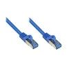 GoodConnections Good Connections Patchkabel Cat. 6a S/FTP, PiMF halogenfrei 500MHz blau 3m