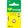 GP Alkaline LR43 elementas pakuotėje