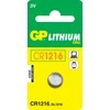GP vienkartinės ličio baterijos CR1216, 1 vnt. pakuotė