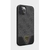 Guess 4G Triangle Apple iPhone 12/12 Pro 6.1 dėklas telefonui pilkos spalvos