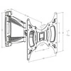Laikiklis Multibrackets Daugialaikiai laikikliai MB FLEXARM FULL MOTION SINGLE VESA 400X400, 30KG