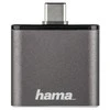 Hama 00124186 – SD,SDHC,SDXC – Pilka – 2400 Mbit/s – Metalas – USB 3.2 Gen 1 (3.1 Gen 1) Type-C – 34,3 mm