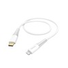 HAMA ĮKROVIMO CABLE / DUOMENŲ TIPAS-C - LIGHTNING (C94) 1,5 M Baltas