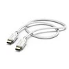 HAMA USB TYPE-C/TYPE-C CABLE 1.5M Baltas