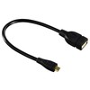 HAMA USB OTG CABLE GN A / B MICRO WT 15 CM Juodas