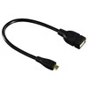 HAMA USB OTG CABLE GN A / B MICRO WT 15 CM Juodas