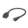 HAMA USB OTG CABLE GN A / B MICRO WT 15 CM Juodas