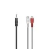 Audio Jack - 2 RCA kabelis Hama 00205185 0,1 m Juoda