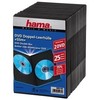 Hama Slim DVD Double Jewel Case pakuotė, 25 vnt., juoda 51185