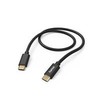 Hama Fabric USB-C- USB-C, nailonas, 1,5m, juoda