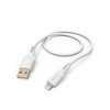 Hama Flexible, USB-A - Lightning, 1,5m, silikon, balta