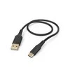 Hama Flexible, USB-A - USB-C, 1,5m juoda