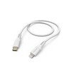 Hama Flexible, USB-C - Lightning, 1,5m, silikon, balta