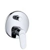 Hansgrohe iebūvējamā vannas maisītāja Focus virsapmetuma daļa, hroms