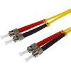 helos LWL Patchkabel OS2 Duplex 3,0mm ST-ST 9/125µm gelb 1m LSZH