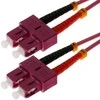 helos LWL Patchkabel OM4 Duplex 3,0mm SC-SC 50/125µm erikaviolett 2m LSZH
