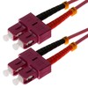 helos LWL Patchkabel OM4 Duplex 3,0mm SC-SC 50/125µm erikaviolett 7,5m LSZH