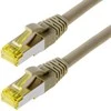 Helos pataisinis kabelis S/FTP Cat 6a pilkas 0,25m