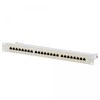 S-Conn Helos Patchfeld Cat 6 19" 1HE 24 Port hellgrau