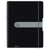 Herlitz Spiralblock "to go" PP-Cover A4 80 Bl. pakuotė juodas