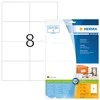 Herma Premium etiketės 8645, A4, baltos, 105 x 74 mm, matinis popierius, 80 vnt. (8645)
