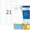 Herma Premium etiketės 8632, A4, adresas, balta, 63.5 x 38,1 mm, matinis popierius, 210 vnt. (8632)