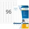 Herma Labels InkPrint 8832, A4, 30,5 x 16.9 mm, baltas matinis popierius, 2400 vnt, suapvalinti kampai (8832)