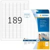 Herma Aukštos sukibimo etiketės A4, 25,4 x 10 mm, iš popieriaus - 10900