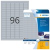 Herma Foil Labels 4110, A4, 30.5 x 16.9 mm, Sidabro folija blizga, 2400 vnt (4110)