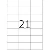 Herma Lipnios etiketės 10906, A4, 70 x 42,3 mm, itin lipnus, matinis baltas popierius, 525 vnt. (10906)