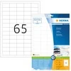 Herma Etykiety Premium 8629, A4, balta, 38,1 x 21,2 mm, papier matinė, 650 vnt. (8629)