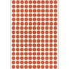 Herma Lipnios etiketės, raudonos, apvalios 8 mm 5632 vnt. - 2212