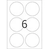 Herma Klijų etiketės 5068 Mobilieji, A4, apvalios, Ø 85 mm, baltas, matinis popierius, 150 vnt (5068)