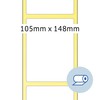 HERMA Rollenetiketten baltas 105x148,5 mm Papier matt 1000 St.